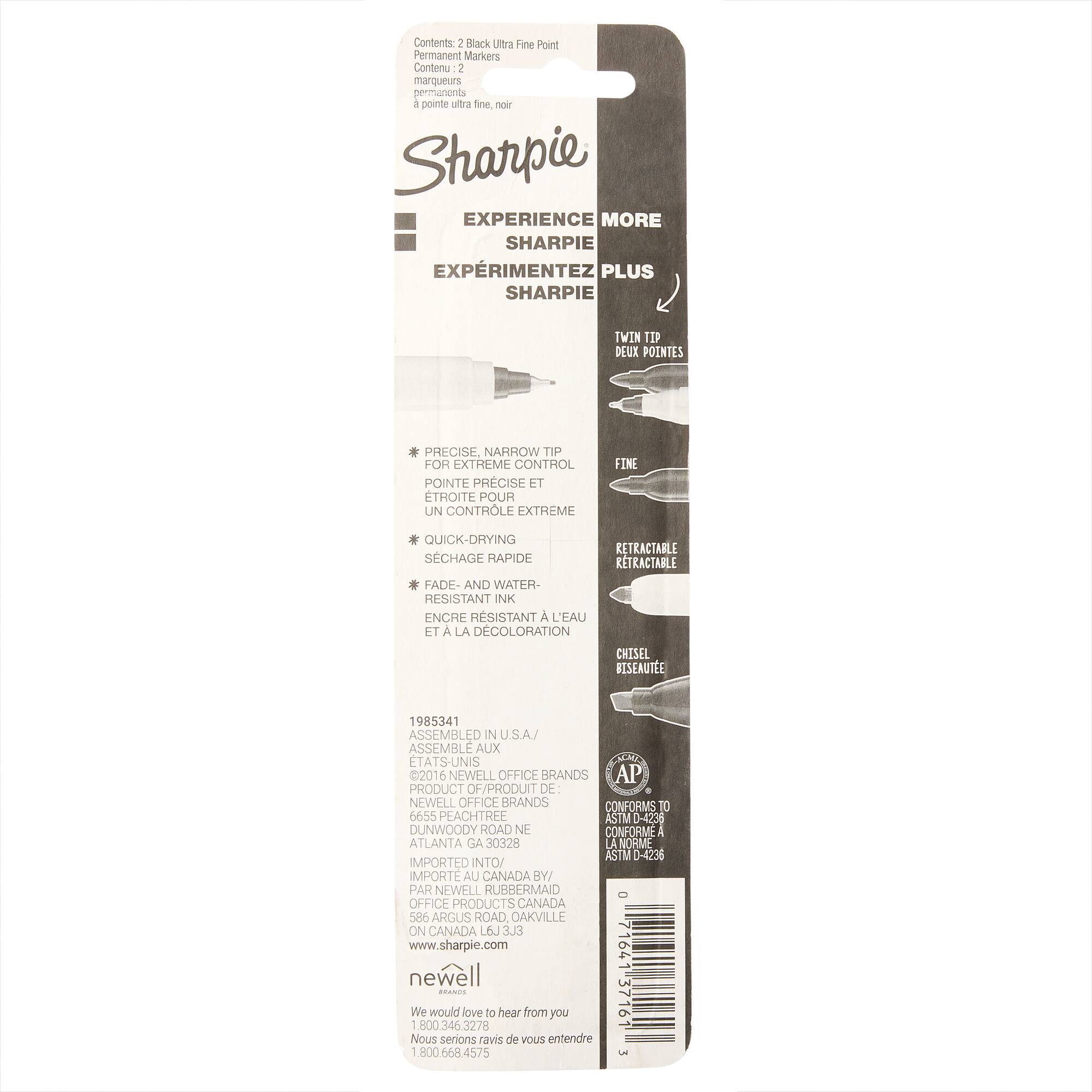 Sharpie® Ultra Fine Point Permanent Markers, Black
